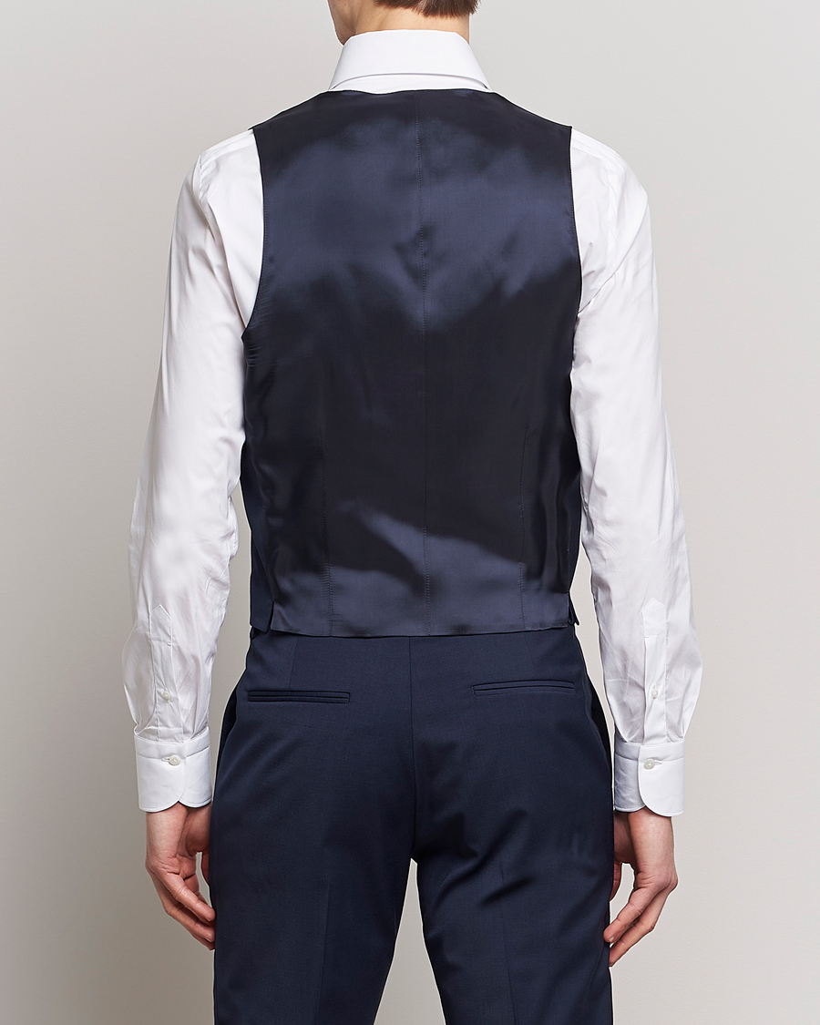 Hombres | Blazers | Tiger of Sweden | Wayde Wool Travel Waistcoat Royal Blue
