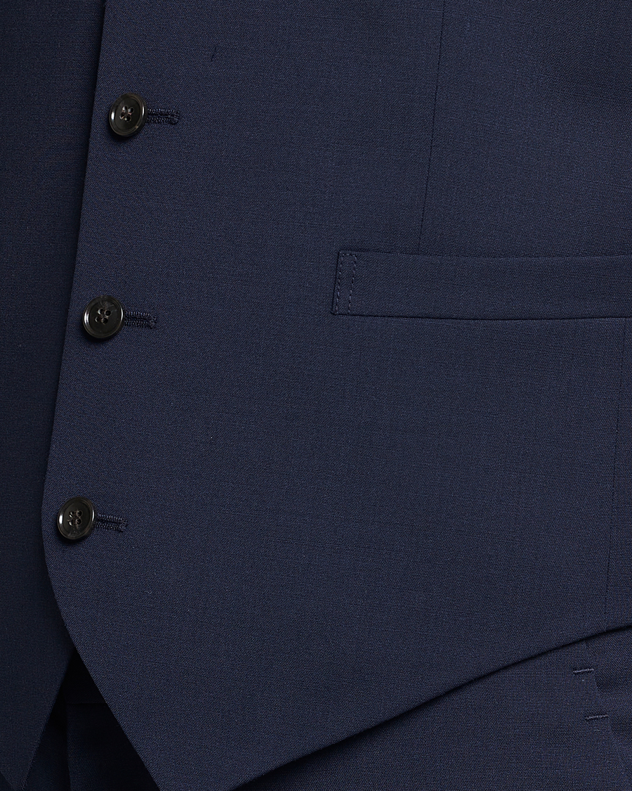 Hombres | Blazers | Tiger of Sweden | Wayde Wool Travel Waistcoat Royal Blue