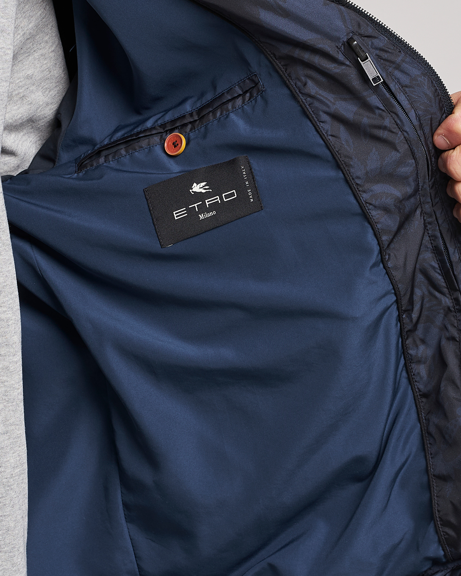 Hombres | Abrigos y chaquetas | Etro | Packable Nylon Bomber Navy