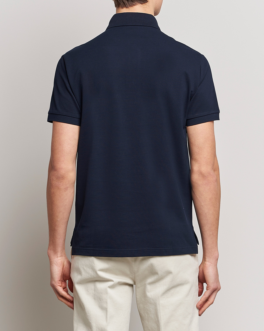 Hombres | Polos | Etro | Short Sleeve Contrast Paisley Polo Navy