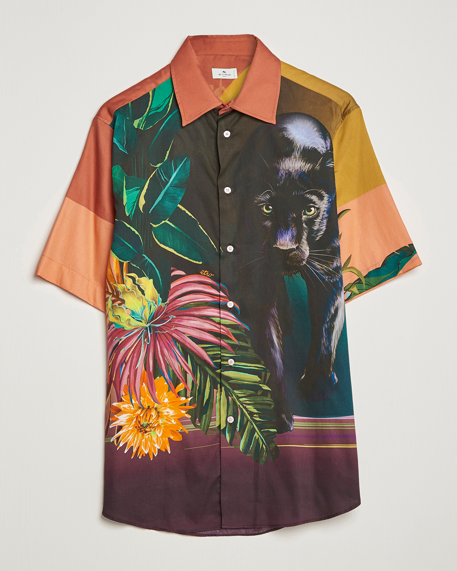 Hombres | Camisas | Etro | Printed Camp Collar Shirt Multicolor