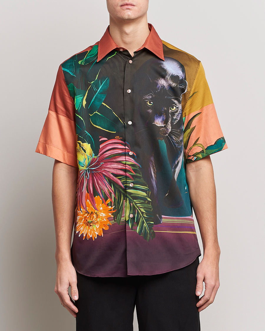 Hombres | Camisas | Etro | Printed Camp Collar Shirt Multicolor