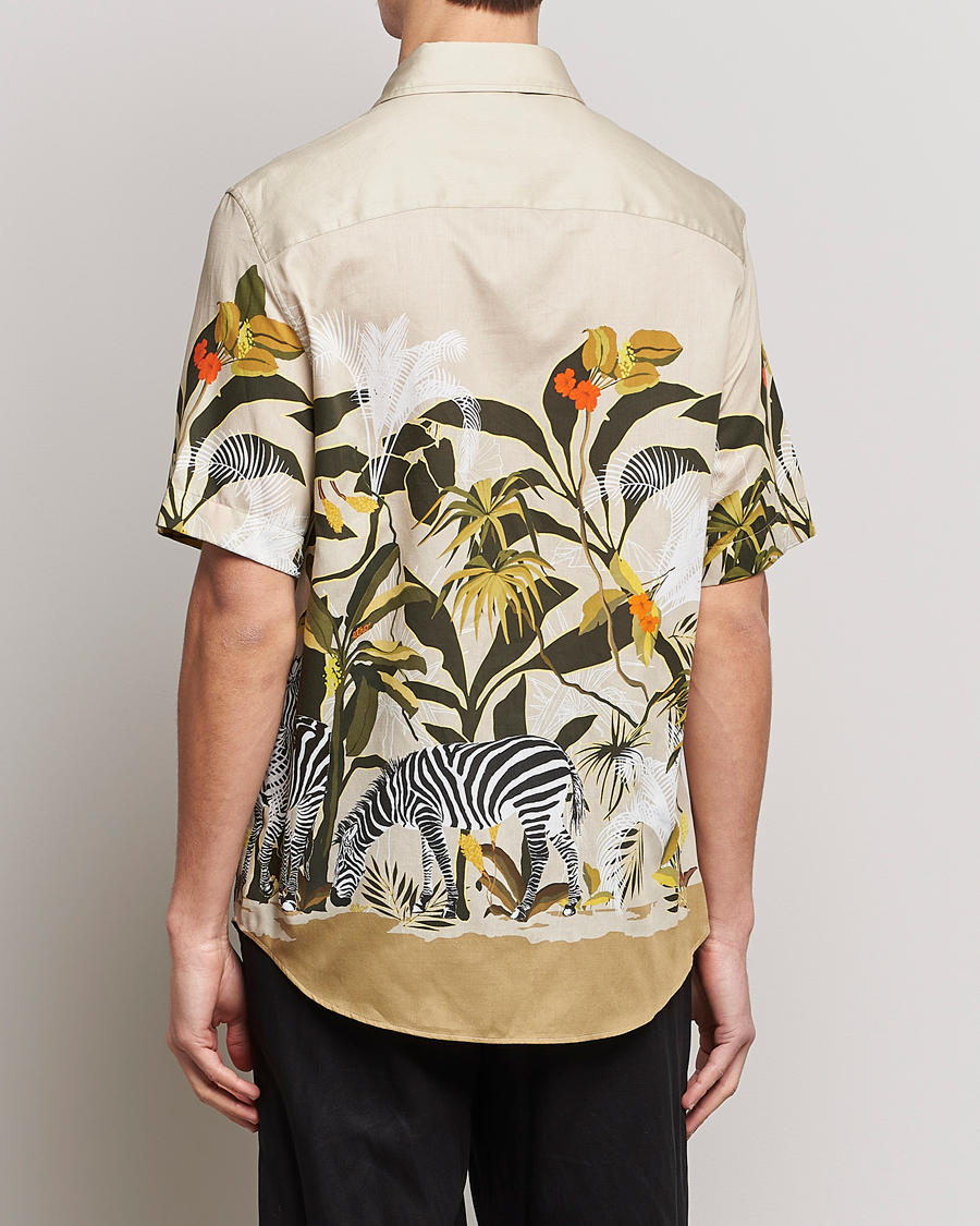 Hombres | Camisas | Etro | Printed Camp Collar Shirt Beige