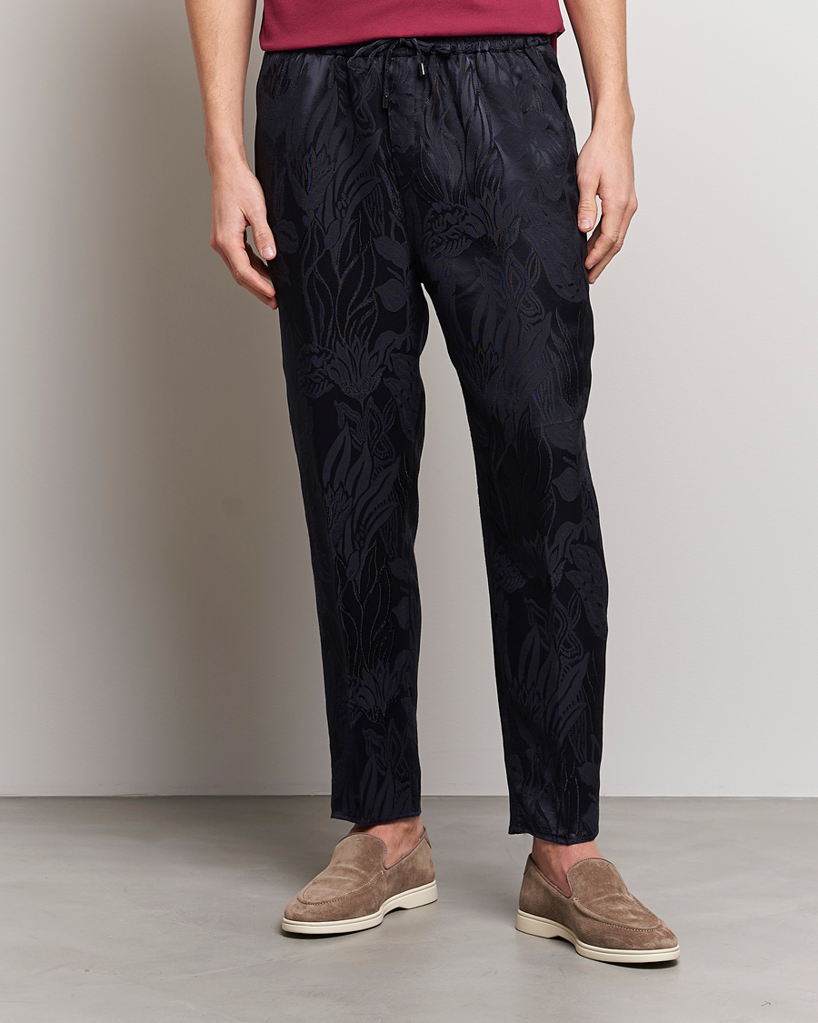 Hombres | Pantalones | Etro | York Drawstring Trousers Navy