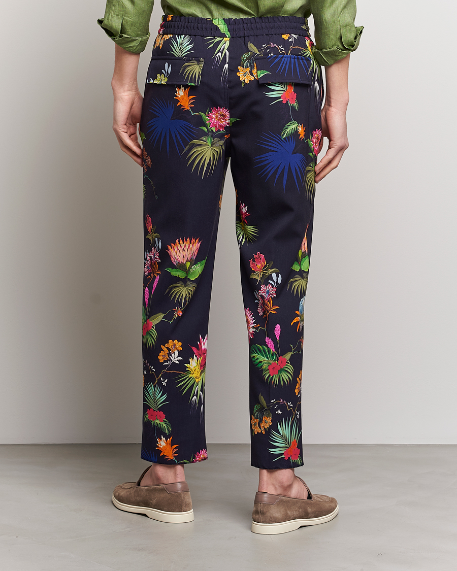 Hombres | Pantalones | Etro | Printed Casual Trousers Navy