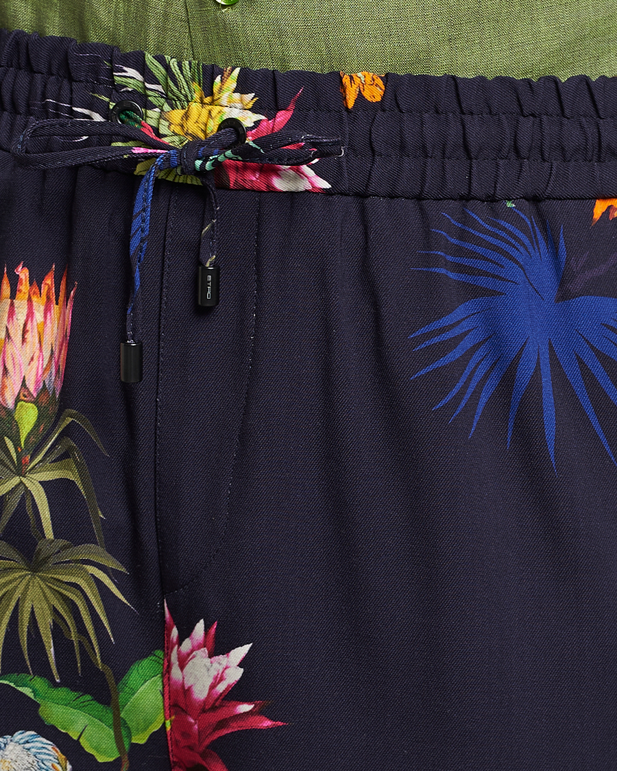 Hombres | Pantalones | Etro | Printed Casual Trousers Navy
