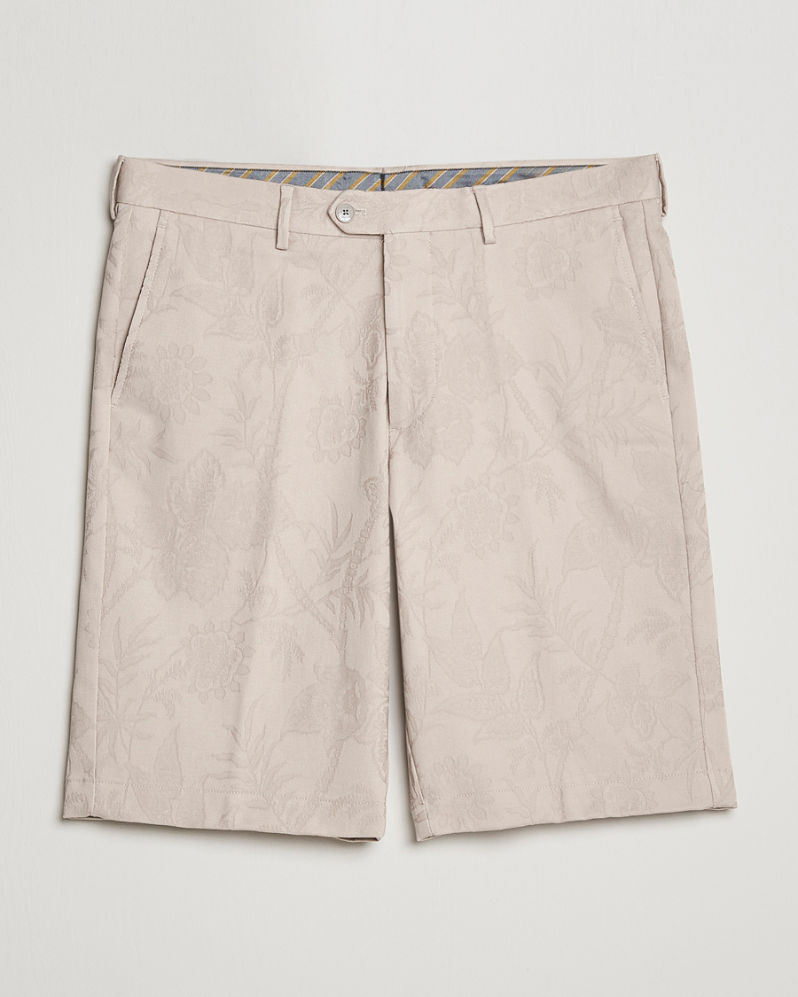 Hombres | Pantalones cortos | Etro | Jacquard Weave Shorts Beige