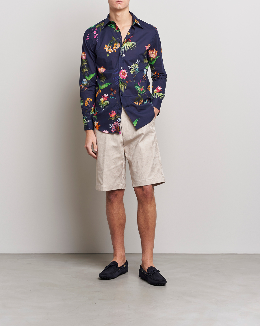 Hombres | Pantalones cortos | Etro | Jacquard Weave Shorts Beige