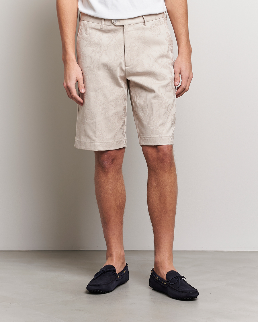 Hombres | Pantalones cortos | Etro | Jacquard Weave Shorts Beige