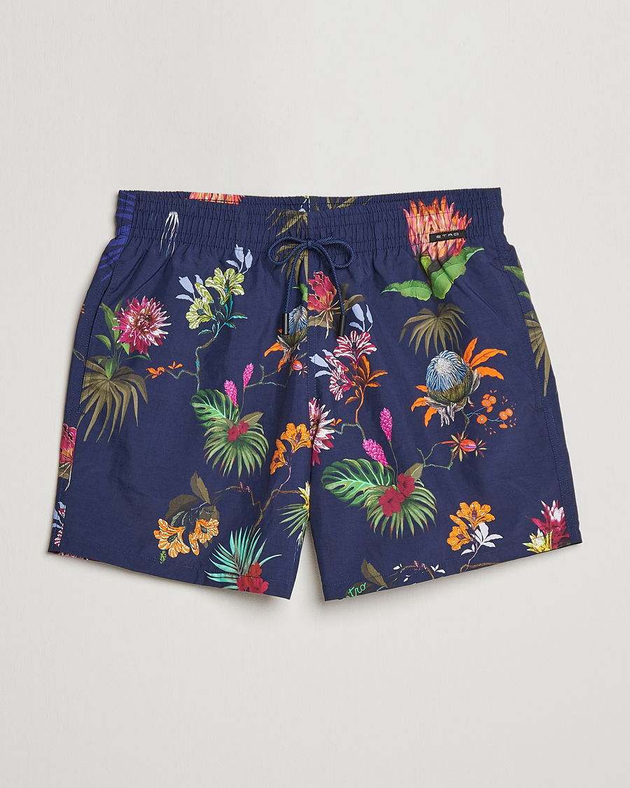 Hombres | Bañadores | Etro | Floreale Printed Swim Trunks Navy