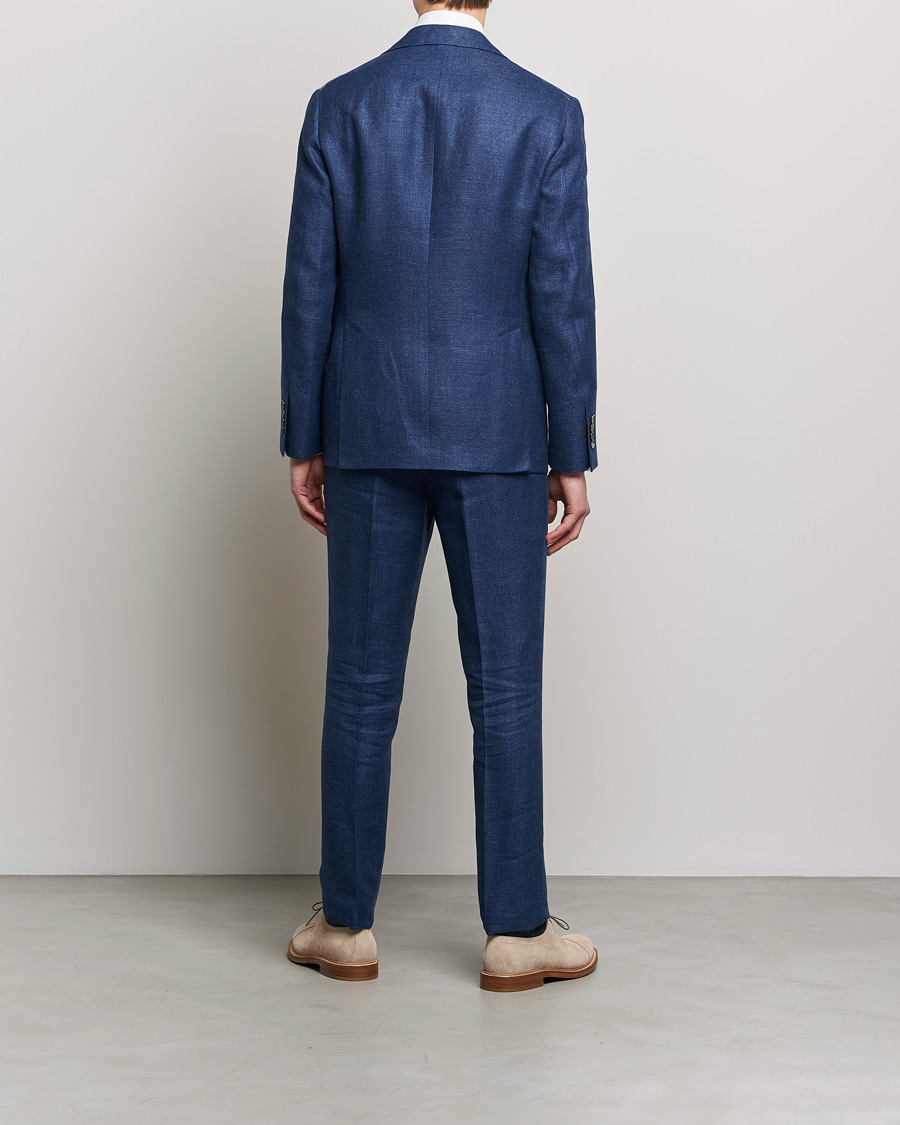 Hombres | Trajes | Brunello Cucinelli | Linen/Silk Suit Royal Blue
