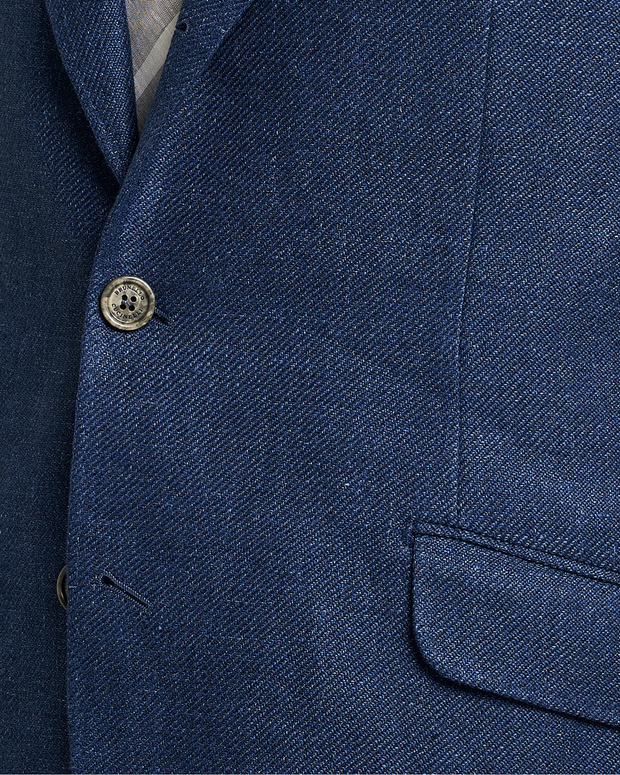 Hombres | Trajes | Brunello Cucinelli | Linen/Silk Suit Royal Blue