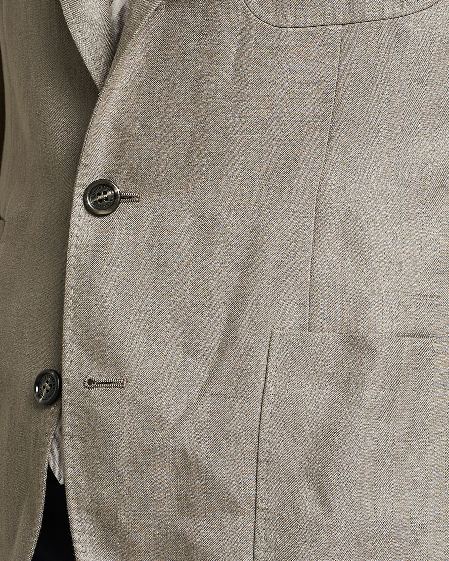 Hombres | Blazers | Brunello Cucinelli | Linen Blazer Olive