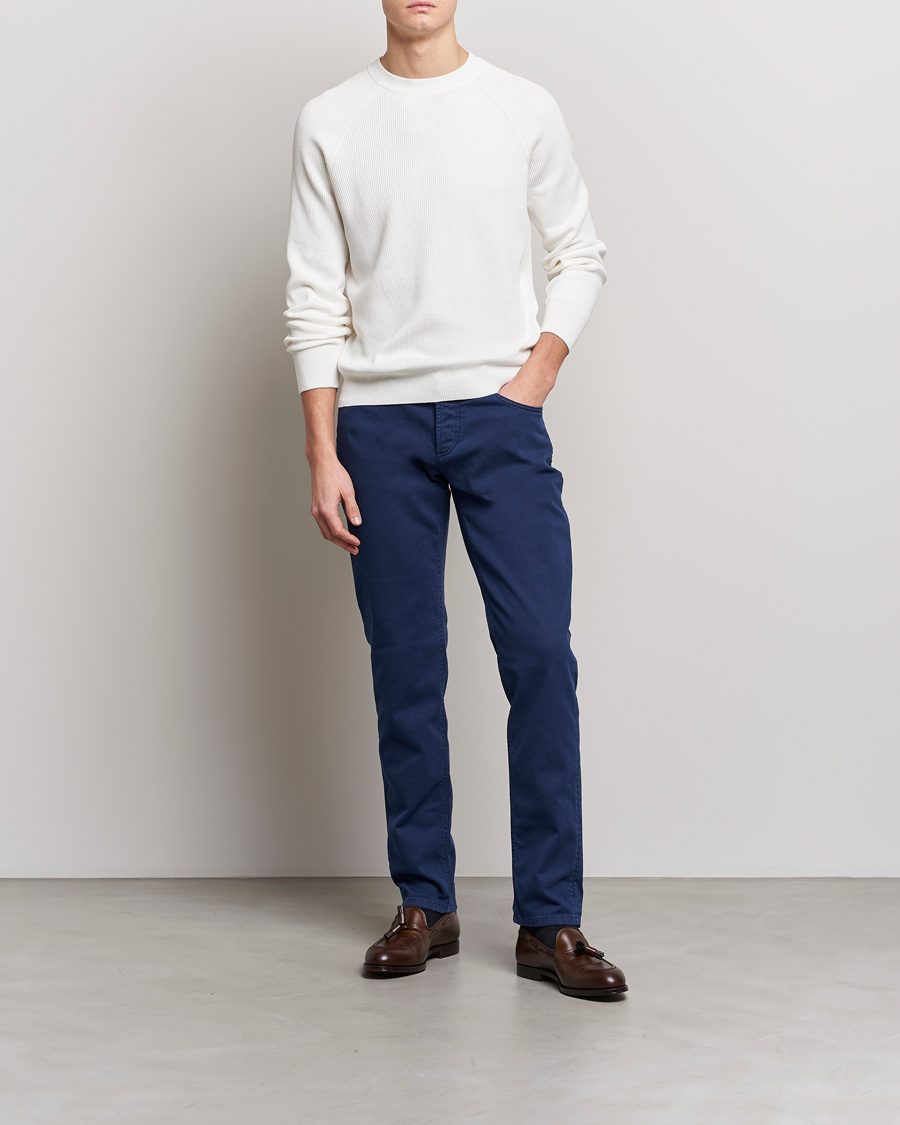 Hombres | Jerséis y prendas de punto | Brunello Cucinelli | Rib Stitch Crew Neck Sweater Panama