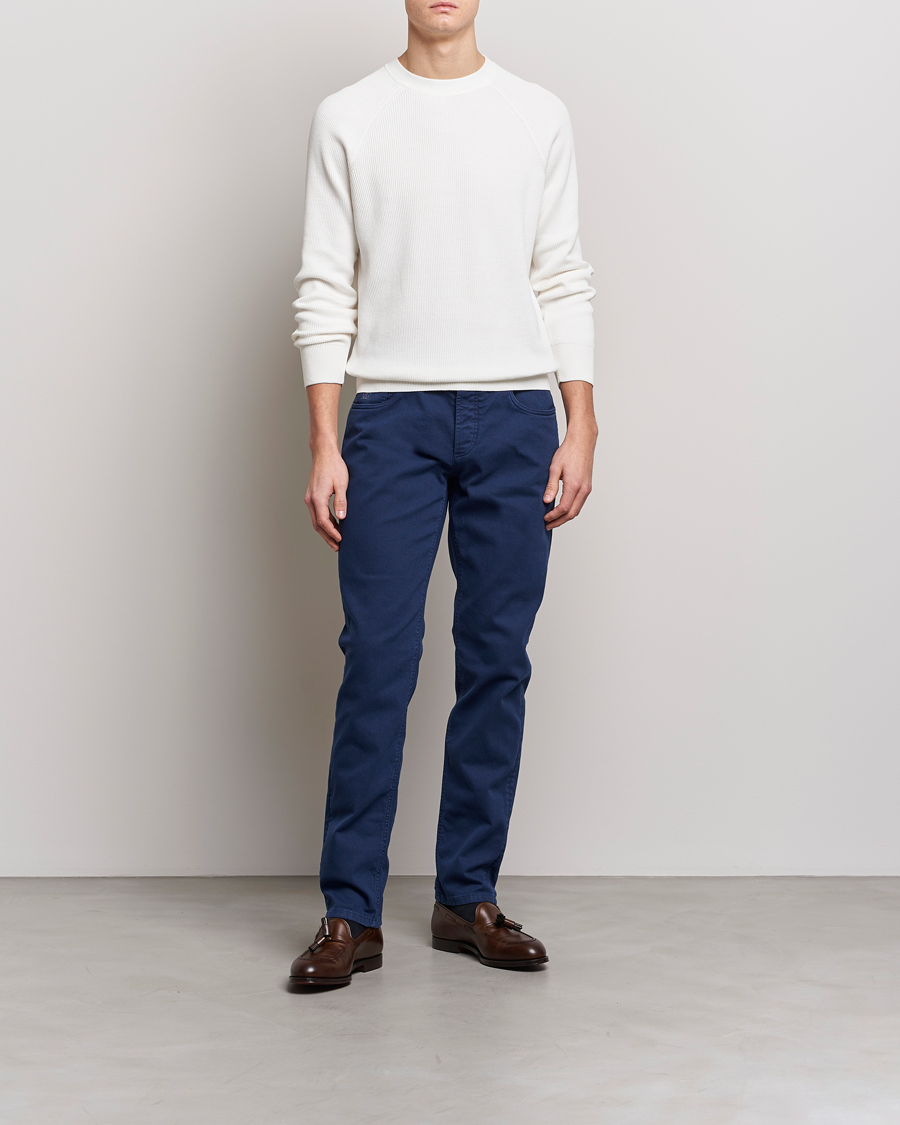 Hombres | Pantalones | Brunello Cucinelli | Slim Fit 5-Pocket Pants Dark Blue