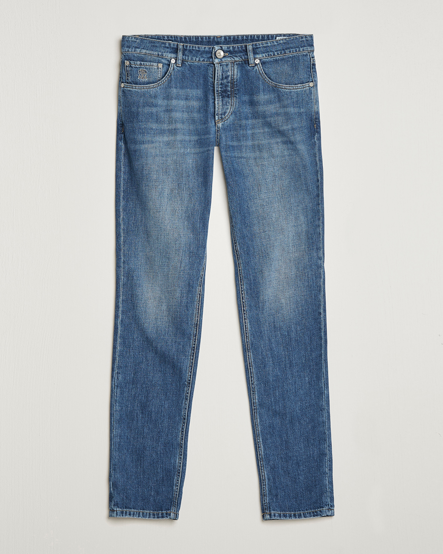 Hombres | Vaqueros | Brunello Cucinelli | Slim Fit Jeans Dark Wash