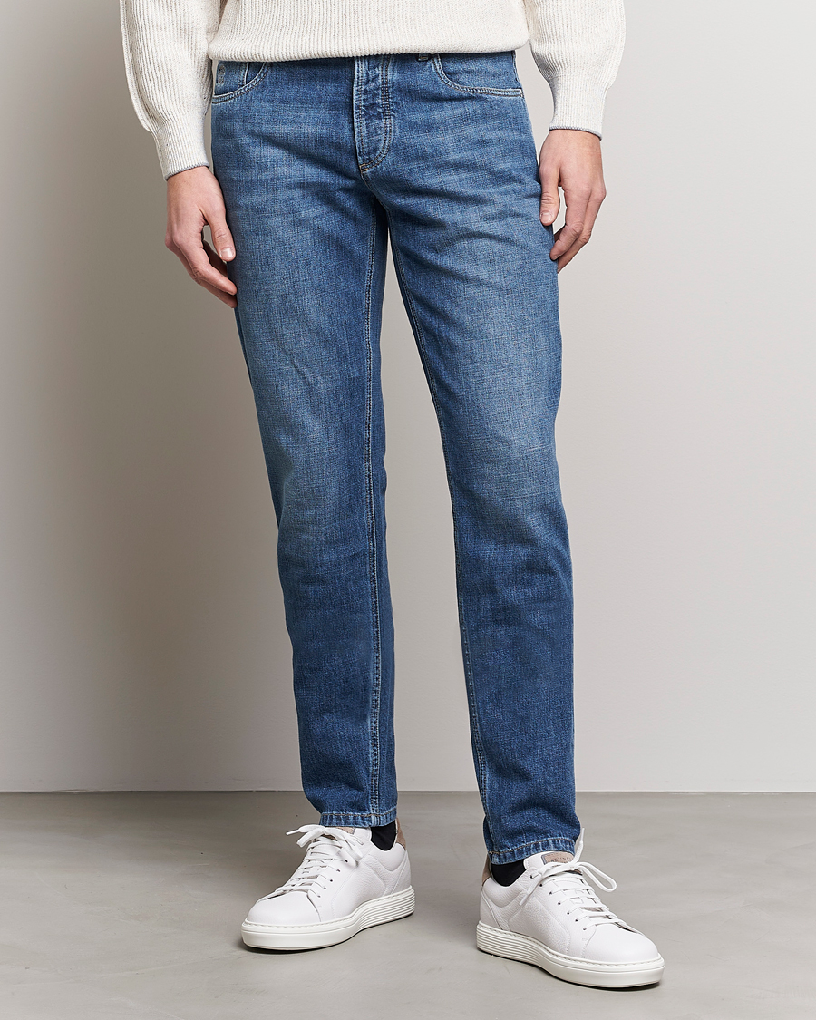 Hombres | Vaqueros | Brunello Cucinelli | Slim Fit Jeans Dark Wash
