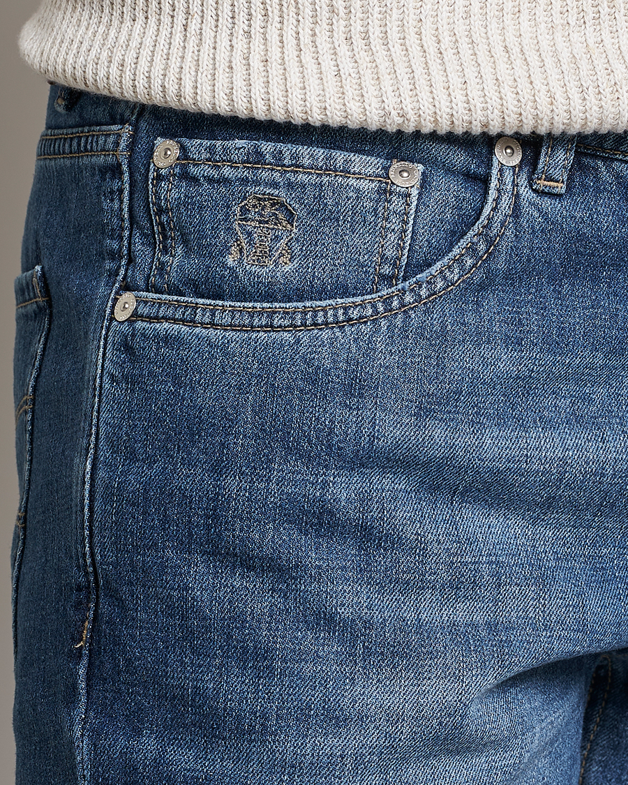 Hombres | Vaqueros | Brunello Cucinelli | Slim Fit Jeans Dark Wash