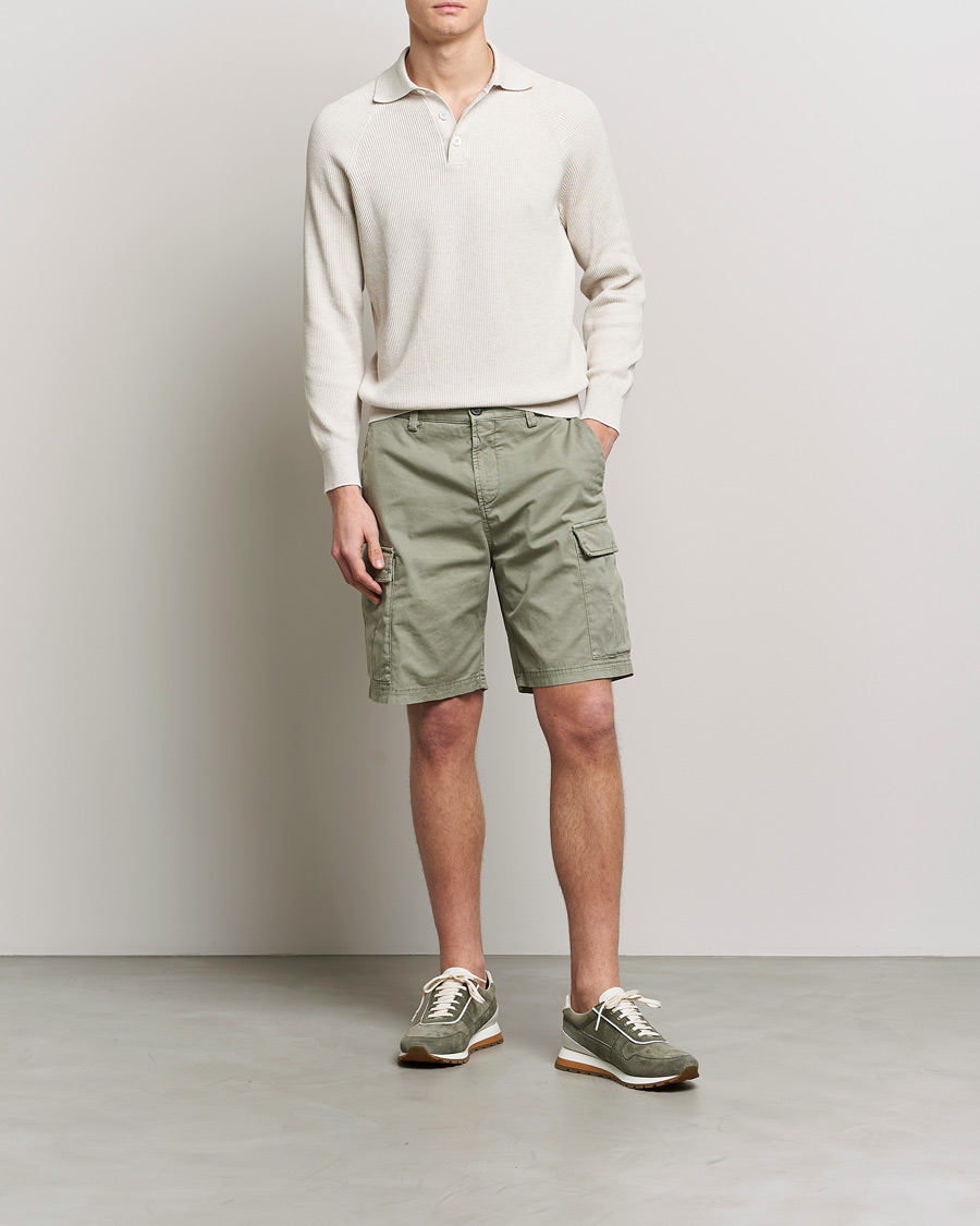 Hombres | Pantalones cortos | Brunello Cucinelli | Cargo Shorts Sage Green
