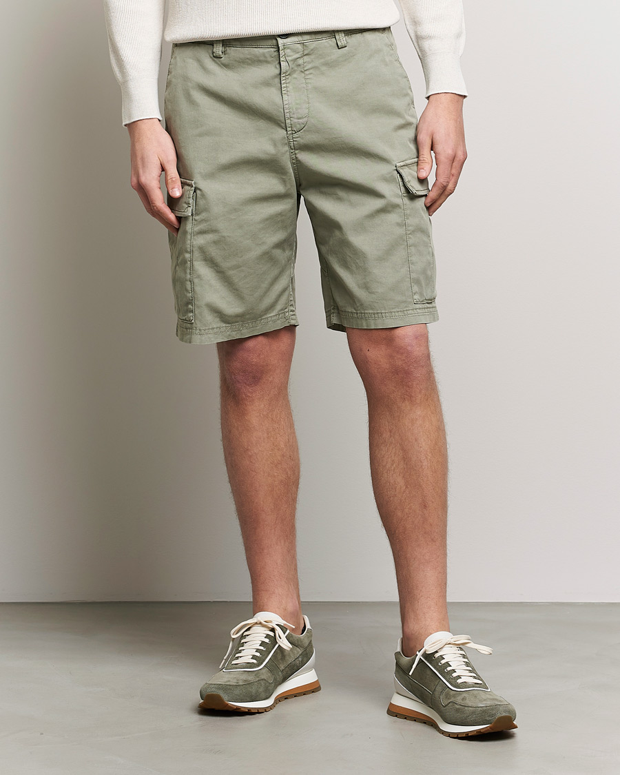 Hombres | Pantalones cortos | Brunello Cucinelli | Cargo Shorts Sage Green