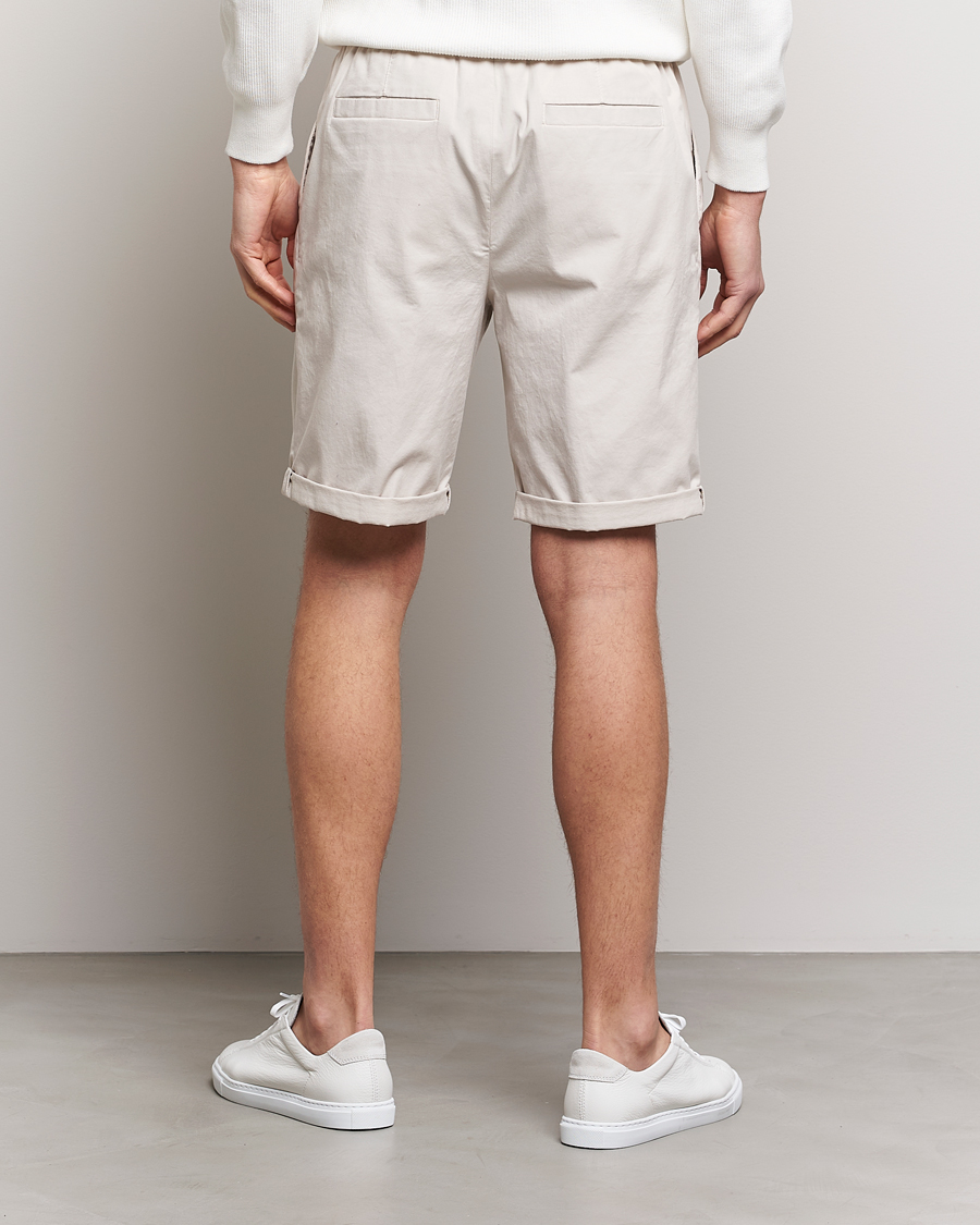 Hombres | Pantalones cortos | Brunello Cucinelli | Drawstring Shorts Light Beige