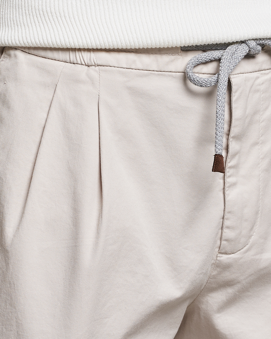Hombres | Pantalones cortos | Brunello Cucinelli | Drawstring Shorts Light Beige