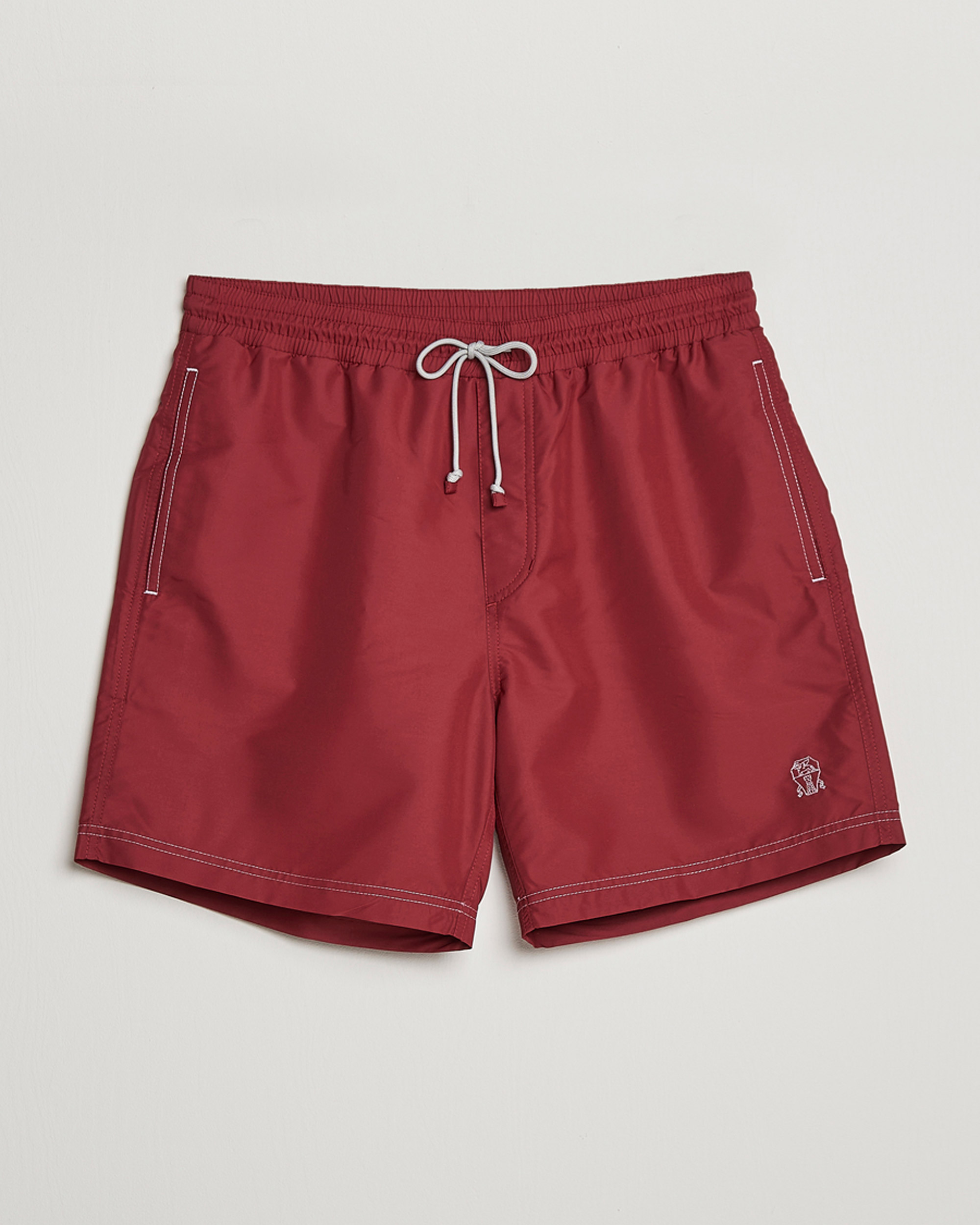 Hombres | Bañadores | Brunello Cucinelli | Nylon Swim Trunks Burgundy
