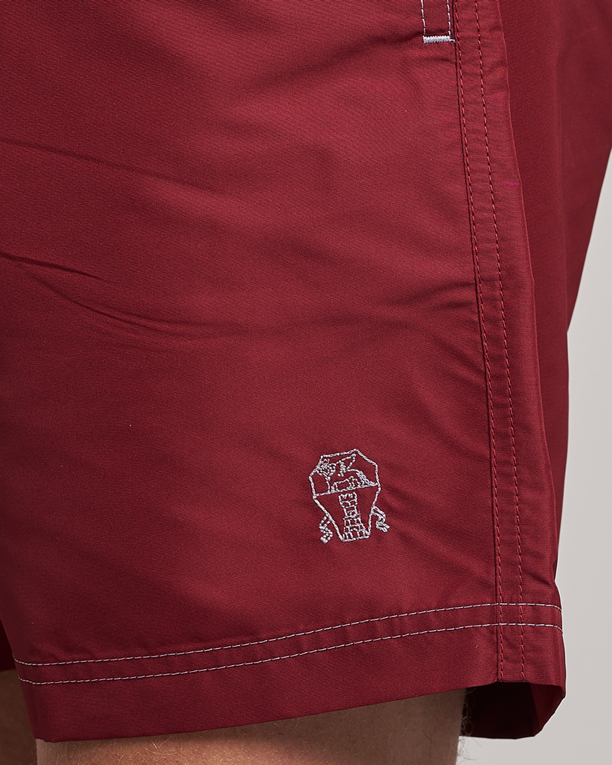 Hombres | Bañadores | Brunello Cucinelli | Nylon Swim Trunks Burgundy