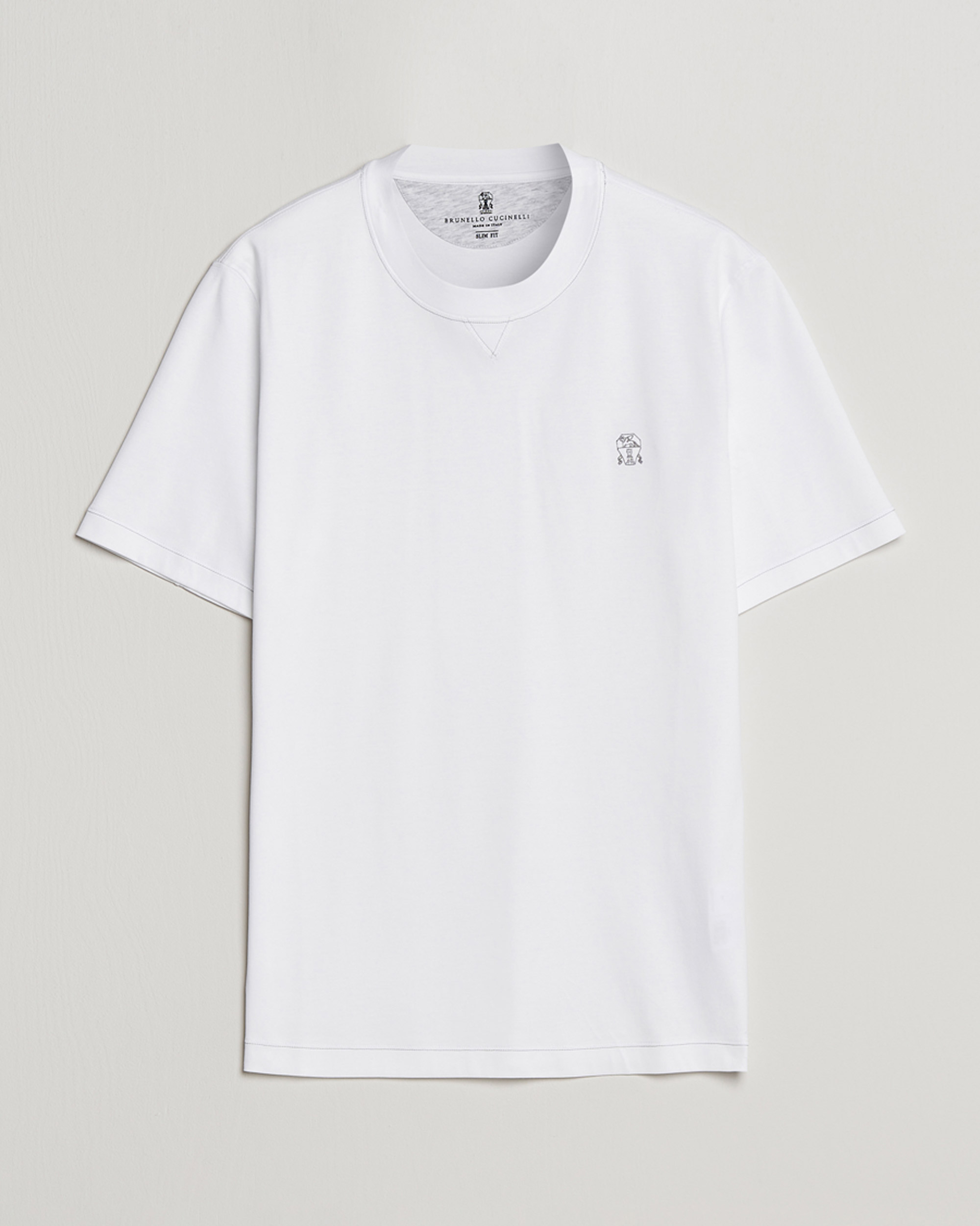 Hombres | Camisetas | Brunello Cucinelli | Short Sleeve Logo T-shirt White