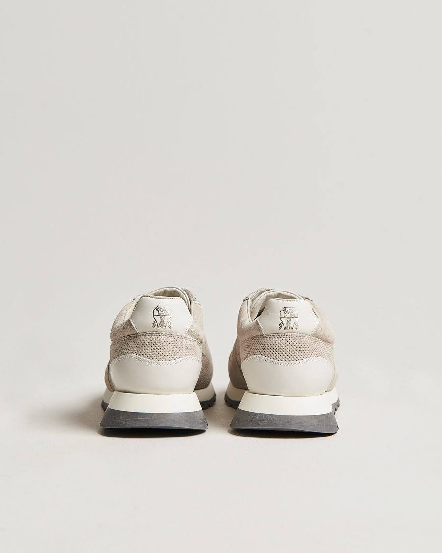 Hombres | Brunello Cucinelli Perforated Running Sneakers Sand | Brunello Cucinelli | Perforated Running Sneakers Sand