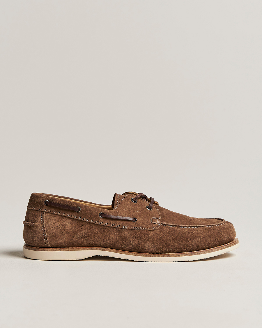 Hombres | Brunello Cucinelli Boat Shoe Brown Suede | Brunello Cucinelli | Boat Shoe Brown Suede