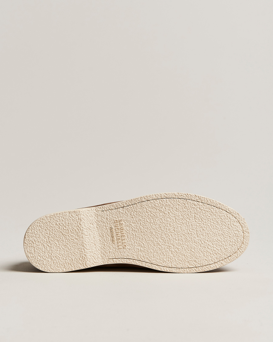 Hombres | Brunello Cucinelli Boat Shoe Brown Suede | Brunello Cucinelli | Boat Shoe Brown Suede