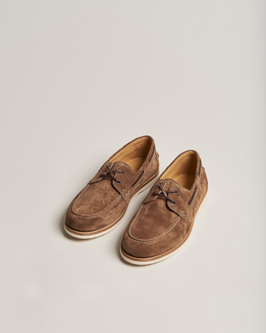 Hombres | Brunello Cucinelli Boat Shoe Brown Suede | Brunello Cucinelli | Boat Shoe Brown Suede