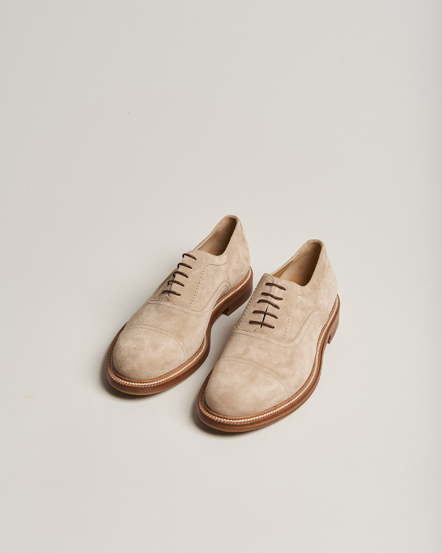 Hombres | Brunello Cucinelli Cap Toe Oxford Desert Suede | Brunello Cucinelli | Cap Toe Oxford Desert Suede