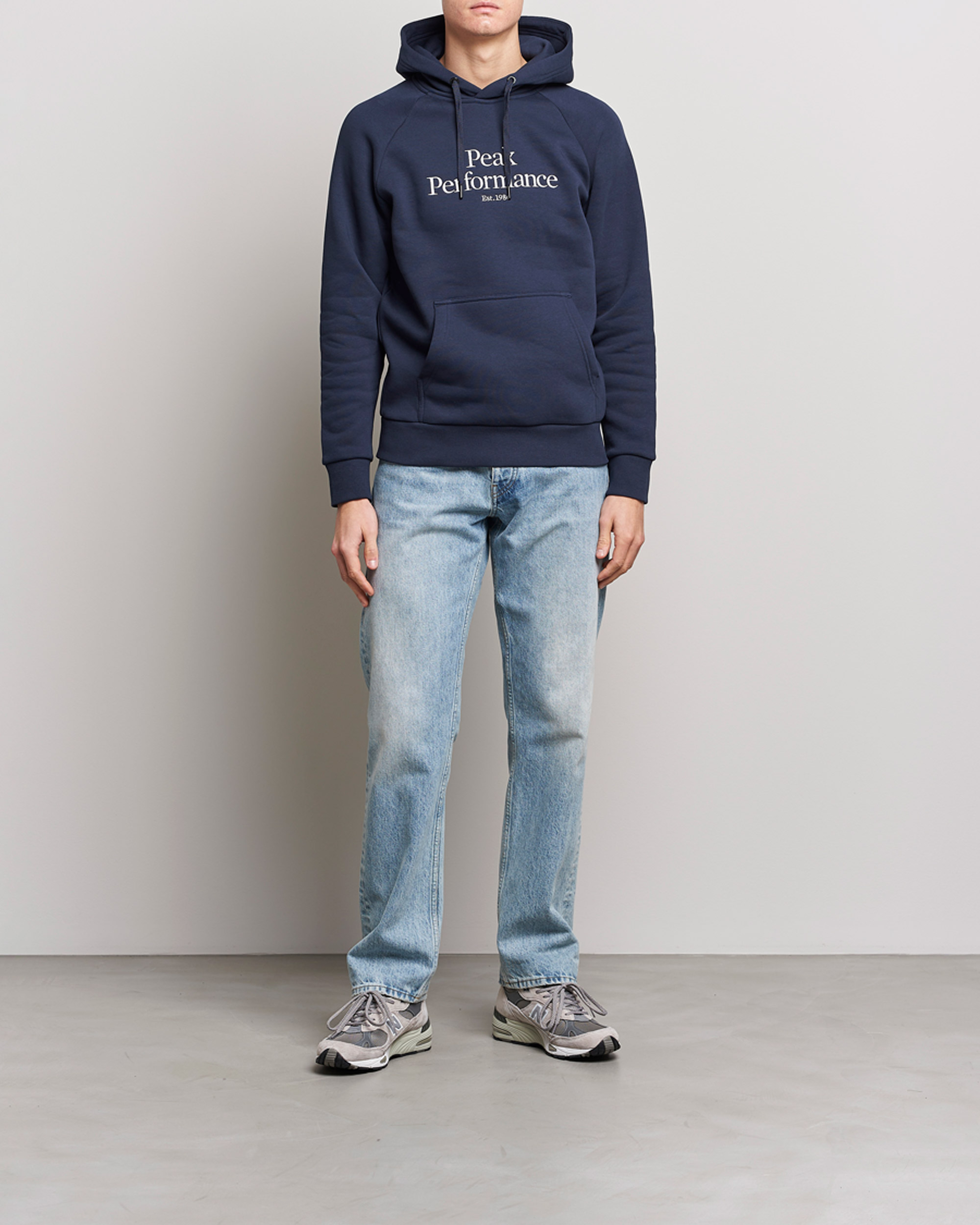 Hombres | Jerséis y prendas de punto | Peak Performance | Original Logo Hoodie Blue Shadow