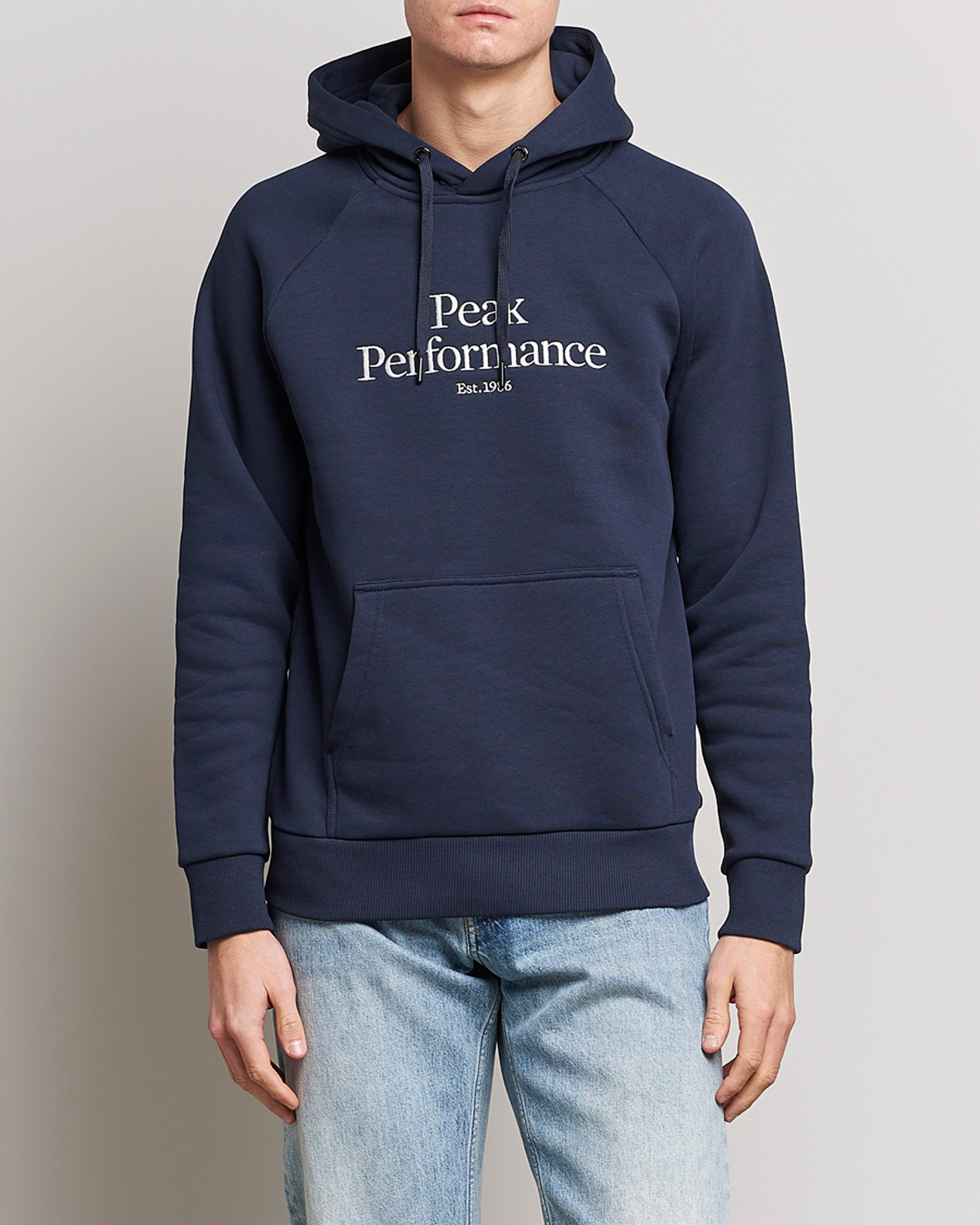 Hombres | Jerséis y prendas de punto | Peak Performance | Original Logo Hoodie Blue Shadow