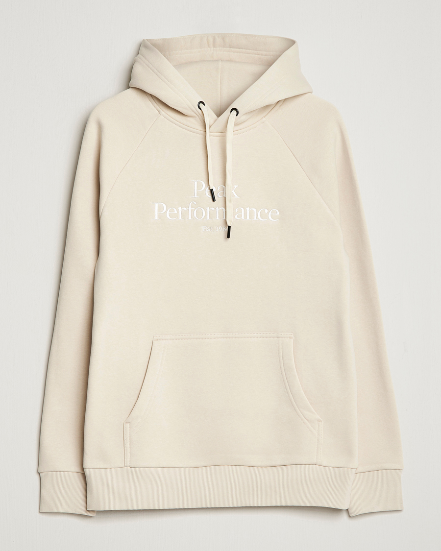 Hombres | Jerséis y prendas de punto | Peak Performance | Original Logo Hoodie Sand Fog