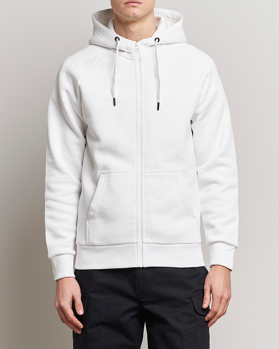 Hombres | Jerséis y prendas de punto | Peak Performance | Original Small Logo Full Zip Off White