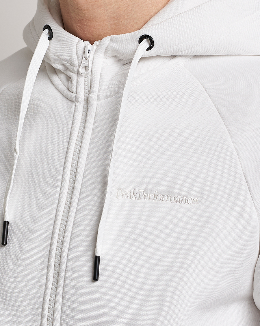 Hombres | Jerséis y prendas de punto | Peak Performance | Original Small Logo Full Zip Off White