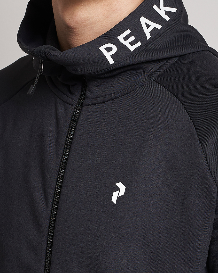 Hombres | Jerséis y prendas de punto | Peak Performance | Rider Zip Hood Fleece Black