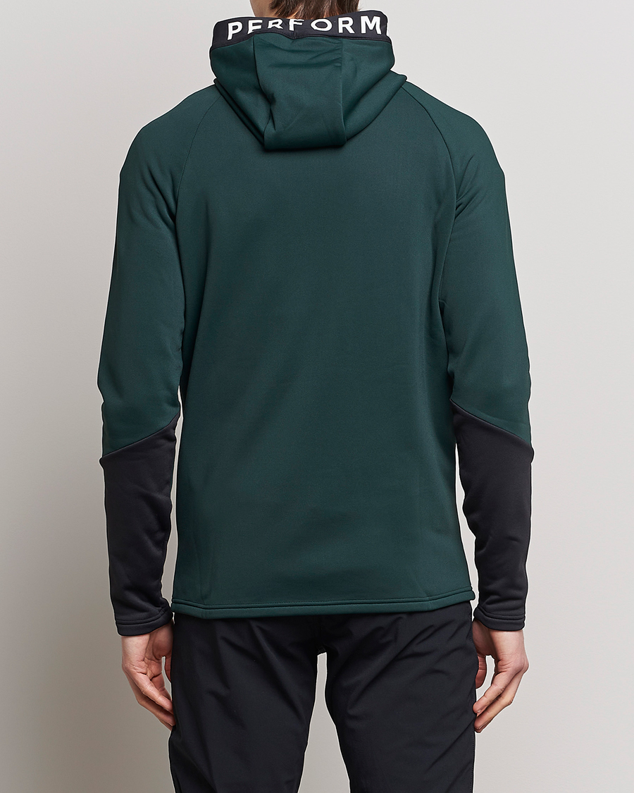 Hombres | Jerséis y prendas de punto | Peak Performance | Rider Zip Hood Fleece Scarab Green/Black
