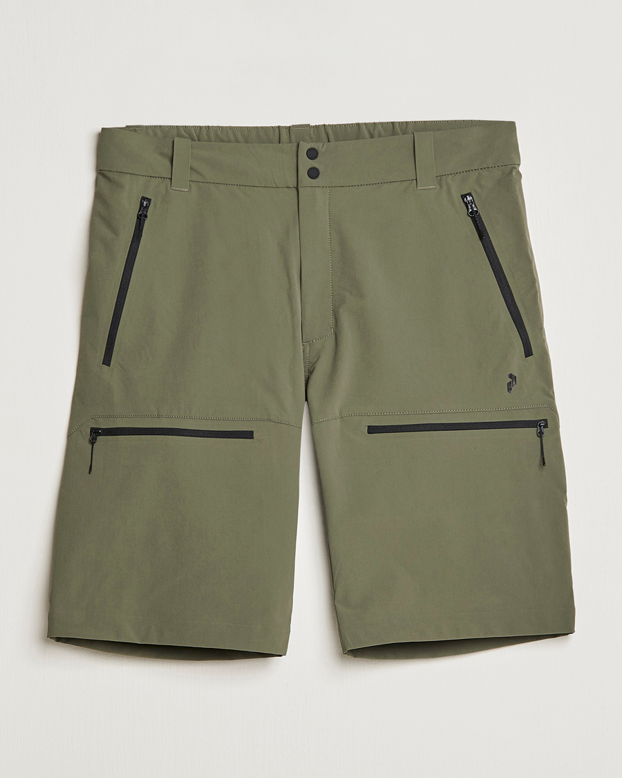 Hombres | Pantalones cortos | Peak Performance | Stretch Drawstring Tech Shorts Pine Needle