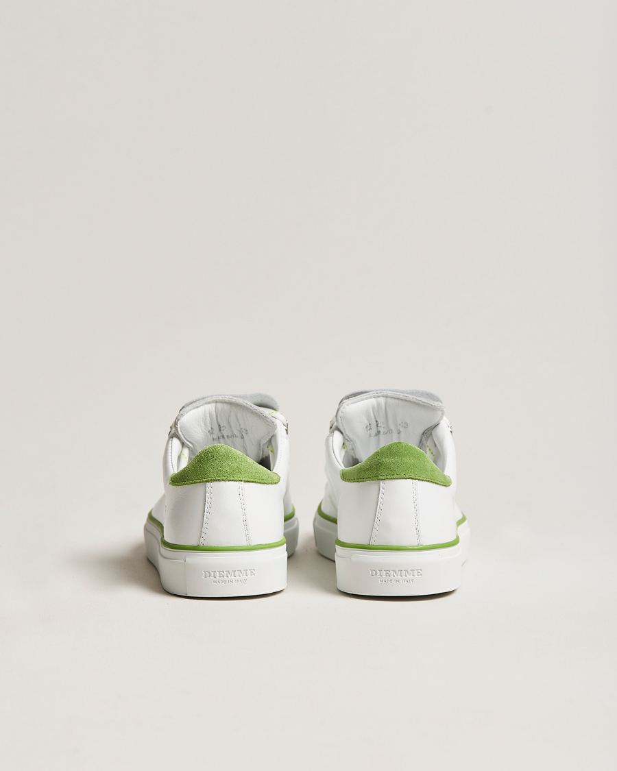 Hombres | Diemme Marostica Low Sneaker White Nappa Lime | Diemme | Marostica Low Sneaker White Nappa Lime