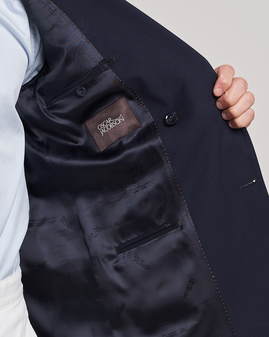 Hombres | Blazers | Oscar Jacobson | Farris Double Breasted Club Blazer Navy