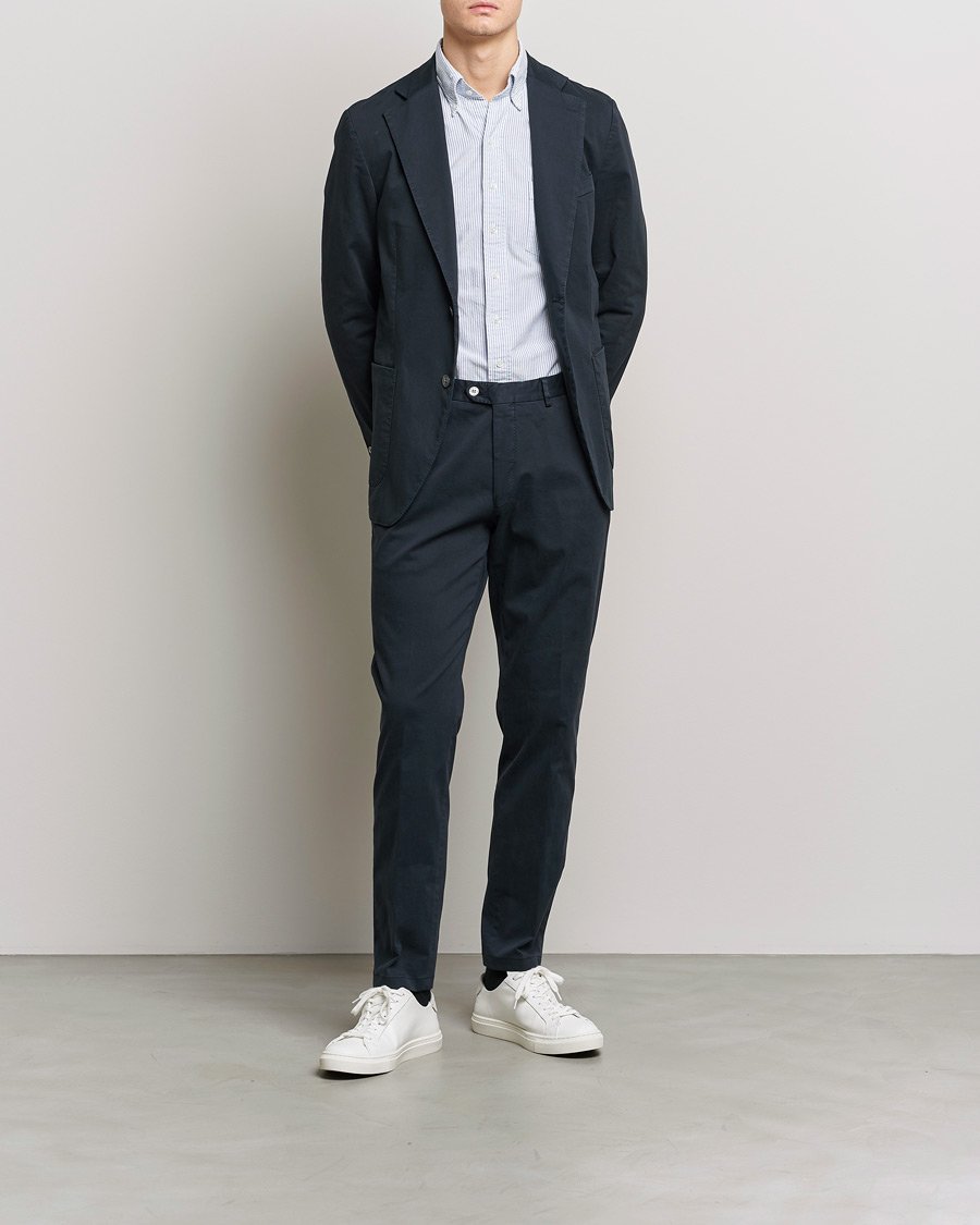Hombres | Blazers | Oscar Jacobson | Egel Cotton Blazer Navy