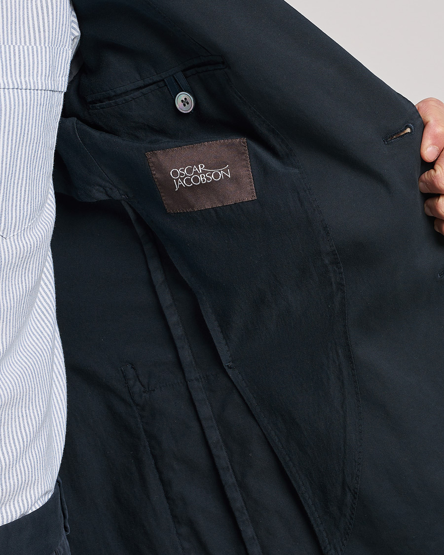 Hombres | Blazers | Oscar Jacobson | Egel Cotton Blazer Navy