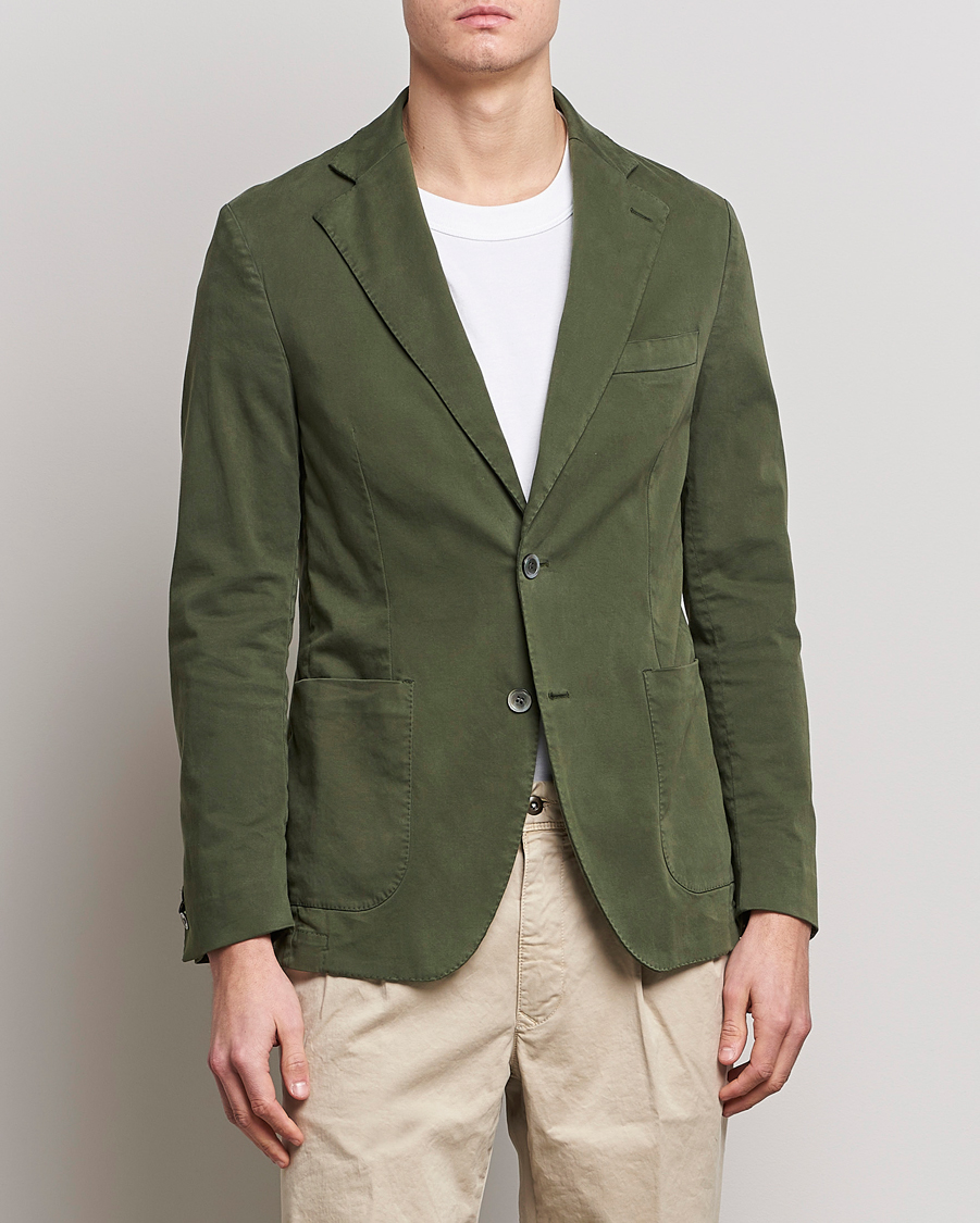 Hombres | Blazers | Oscar Jacobson | Egel Cotton Blazer Green