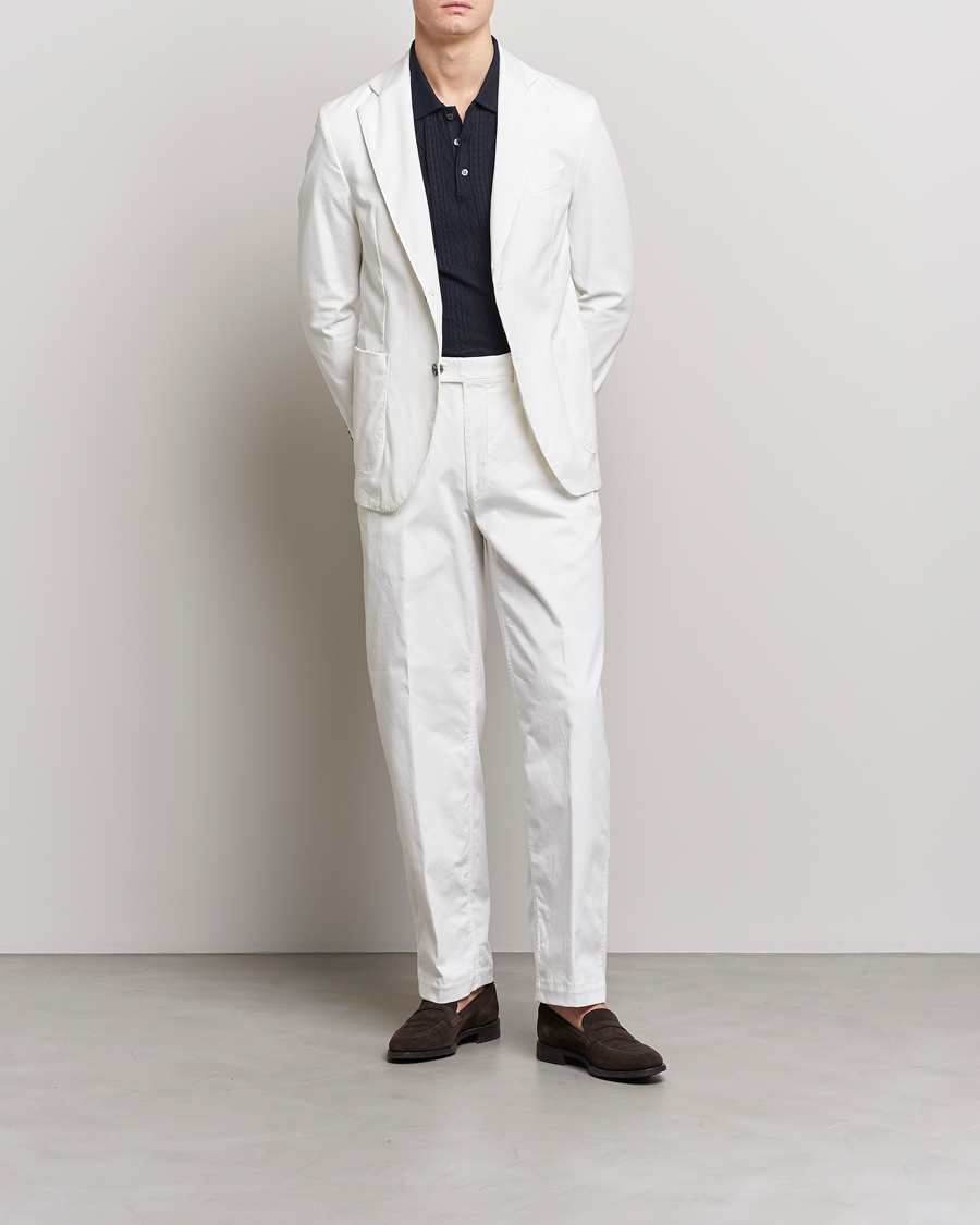 Hombres | Blazers | Oscar Jacobson | Egel Cotton Blazer White