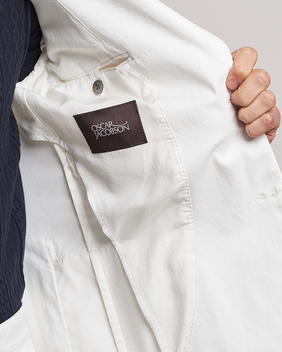 Hombres | Blazers | Oscar Jacobson | Egel Cotton Blazer White