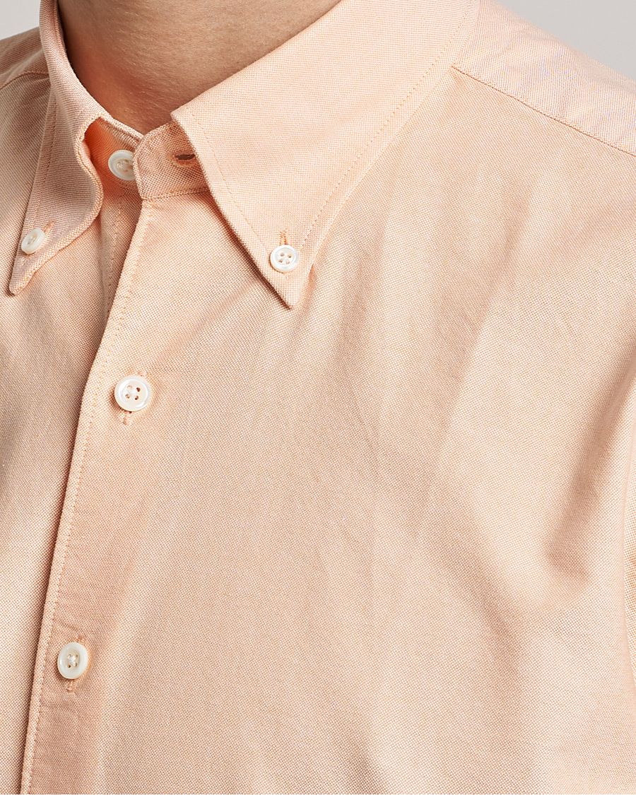 Hombres | Camisas | Oscar Jacobson | Regular Fit Button Down Oxford Shirt Orange